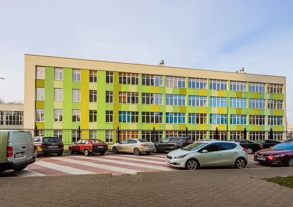 Полусухая стяжка пола в школе № 34 в Нижнем Новгороде