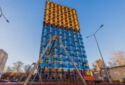 Полусухая стяжка пола в многоквартирном доме в ЖК Маяковский Парк