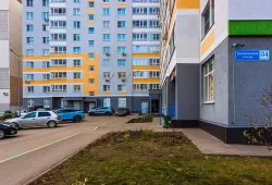 Полусухая стяжка пола в многоквартирном доме в ЖК Авиа
