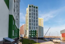 Полусухая стяжка пола в многоквартирном доме в ЖК Цветы
