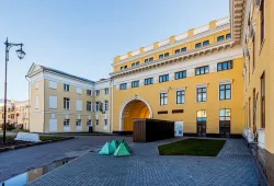 Полусухая стяжка пола в Доме правительства Нижегородской области