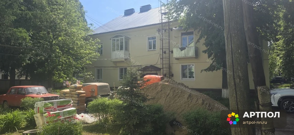 Полусухая стяжка пола 80 мм, 64 м² — г. Павлово: ход работ
