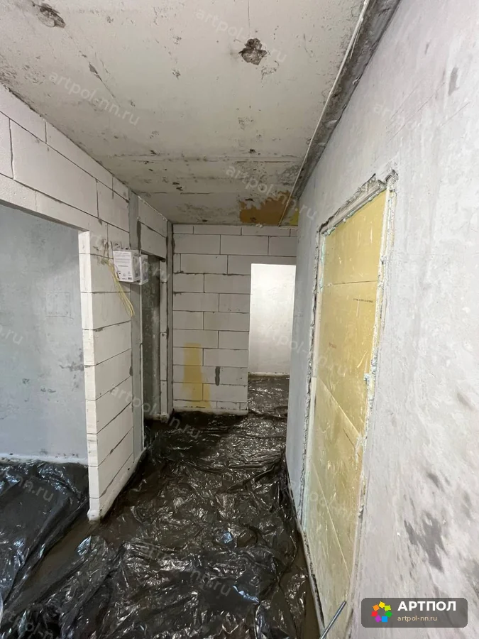 Полусухая стяжка пола 60 мм, 49 м² — Нижний Новгород: ход работ